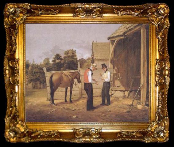 framed  William Sidney Mount The Horse Trade (mk13), ta009-2